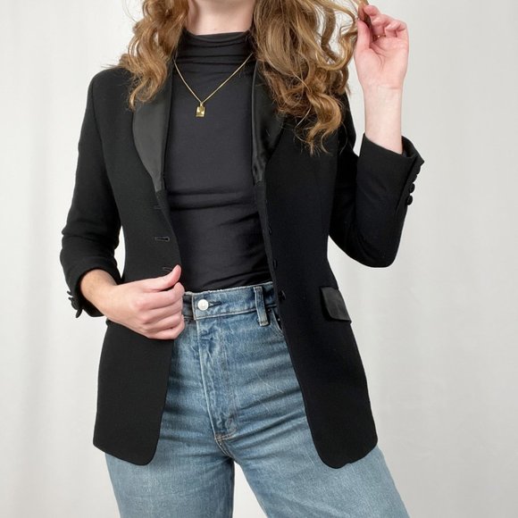 Vintage Pendleton 100% Wool Blazer Jacket Formal Suit Coat Dark Academia Wedding - Picture 4 of 7